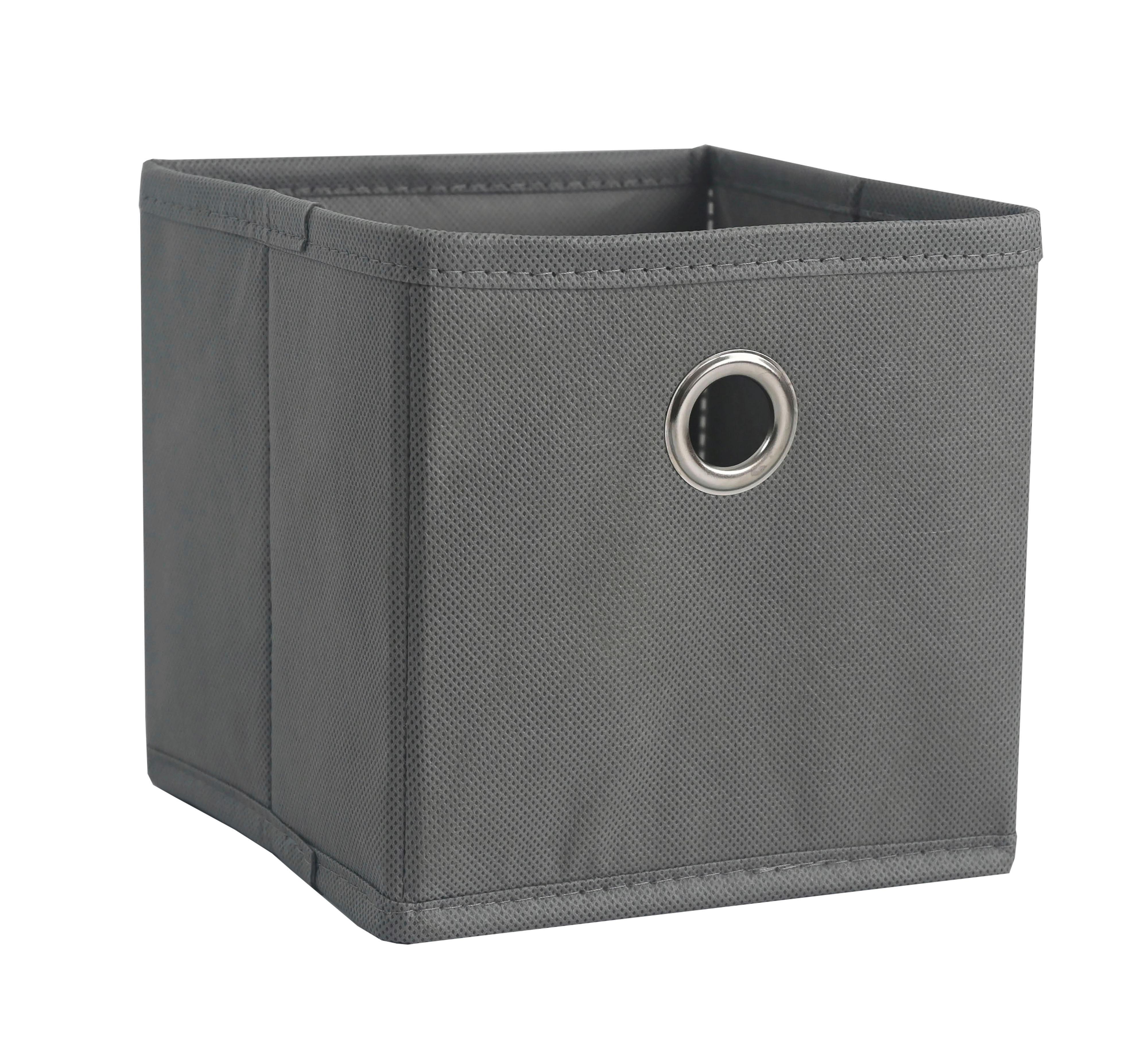 Skládací box PHOEBE -EXT- - šedá, Konvenční, kov/karton (15/15/15cm) - Based