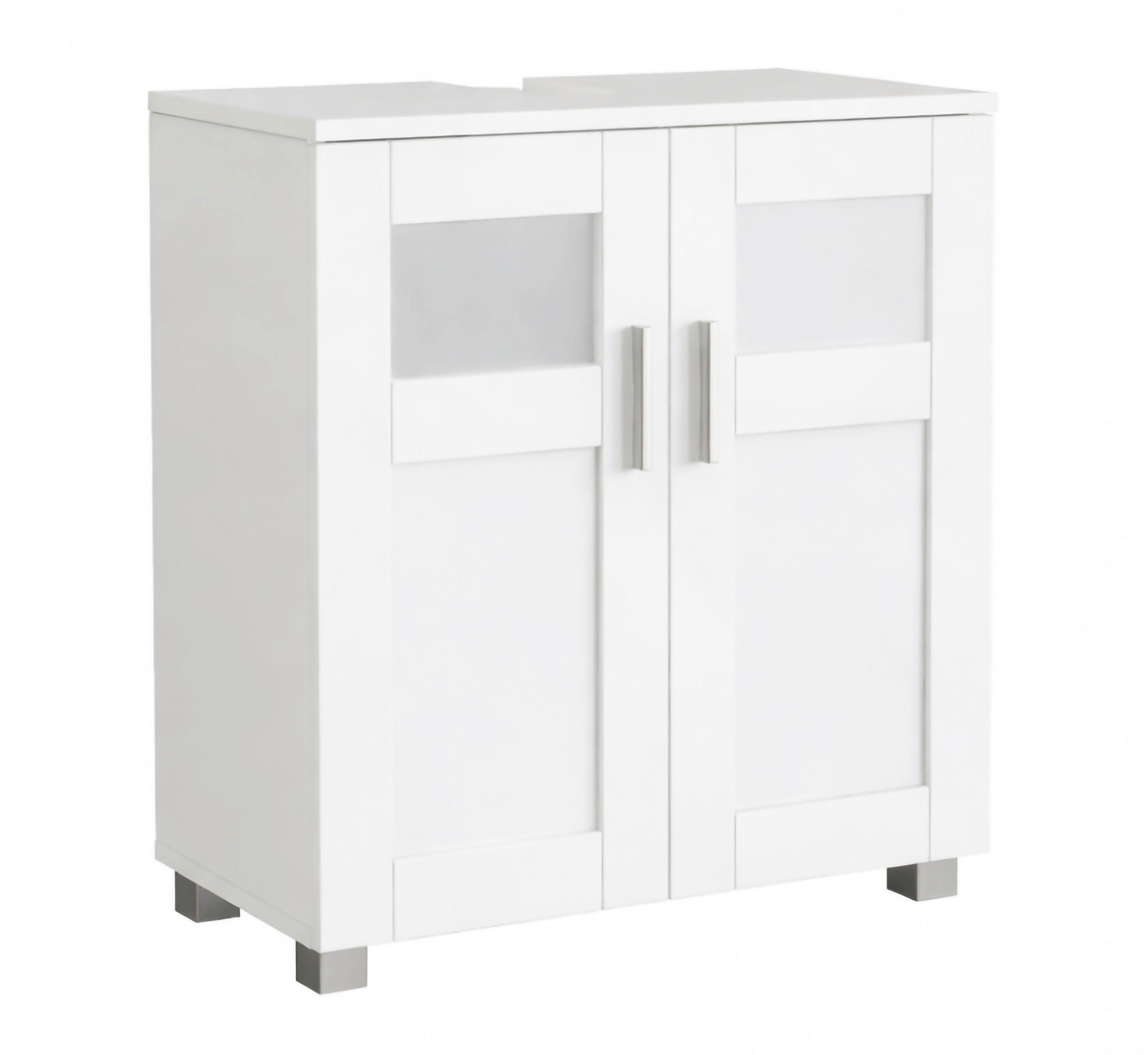 WASCHBECKENUNTERSCHRANK Nilari Weiß B: 60cm