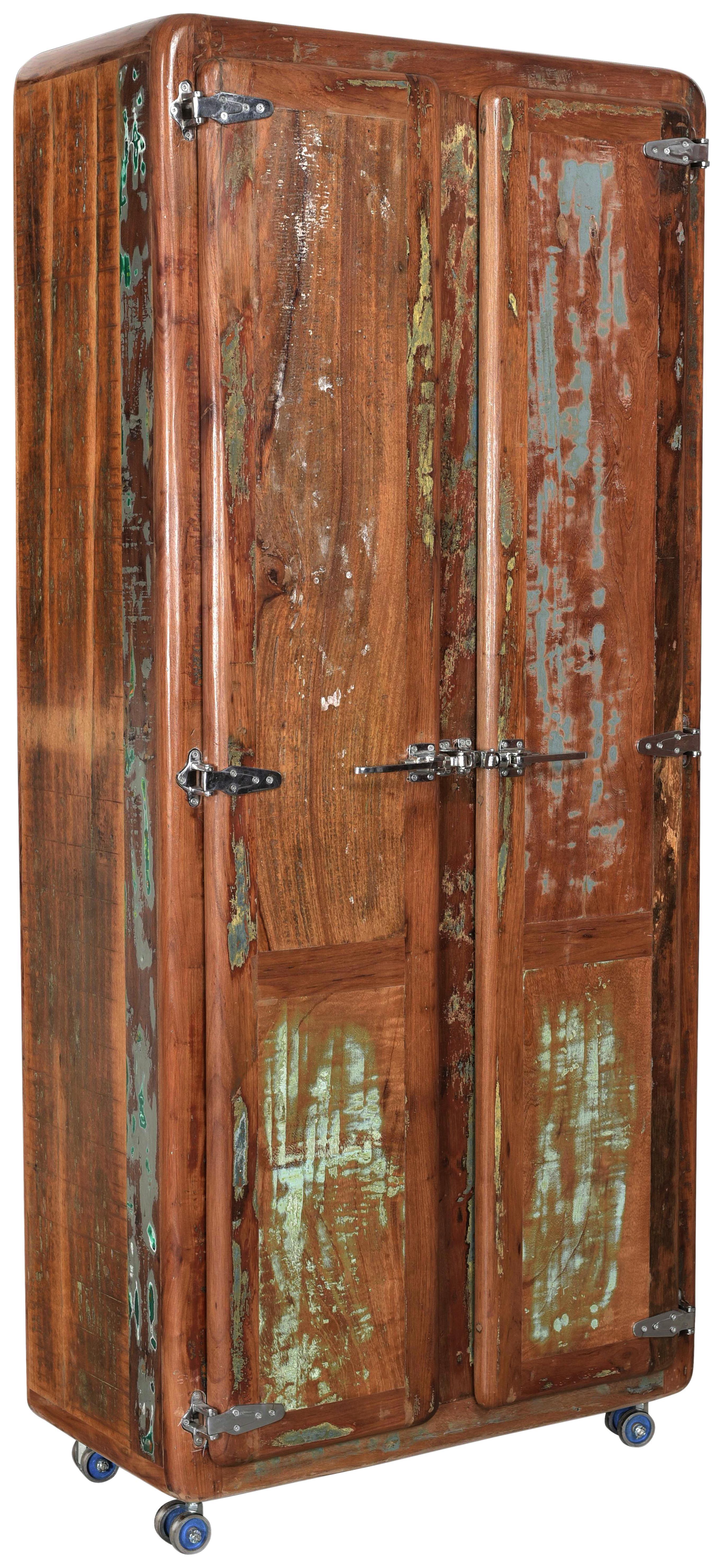 Garderobenschrank Lissabon B: 80 cm Altholz - Multicolor, Basics, Holz (80/180/40cm)