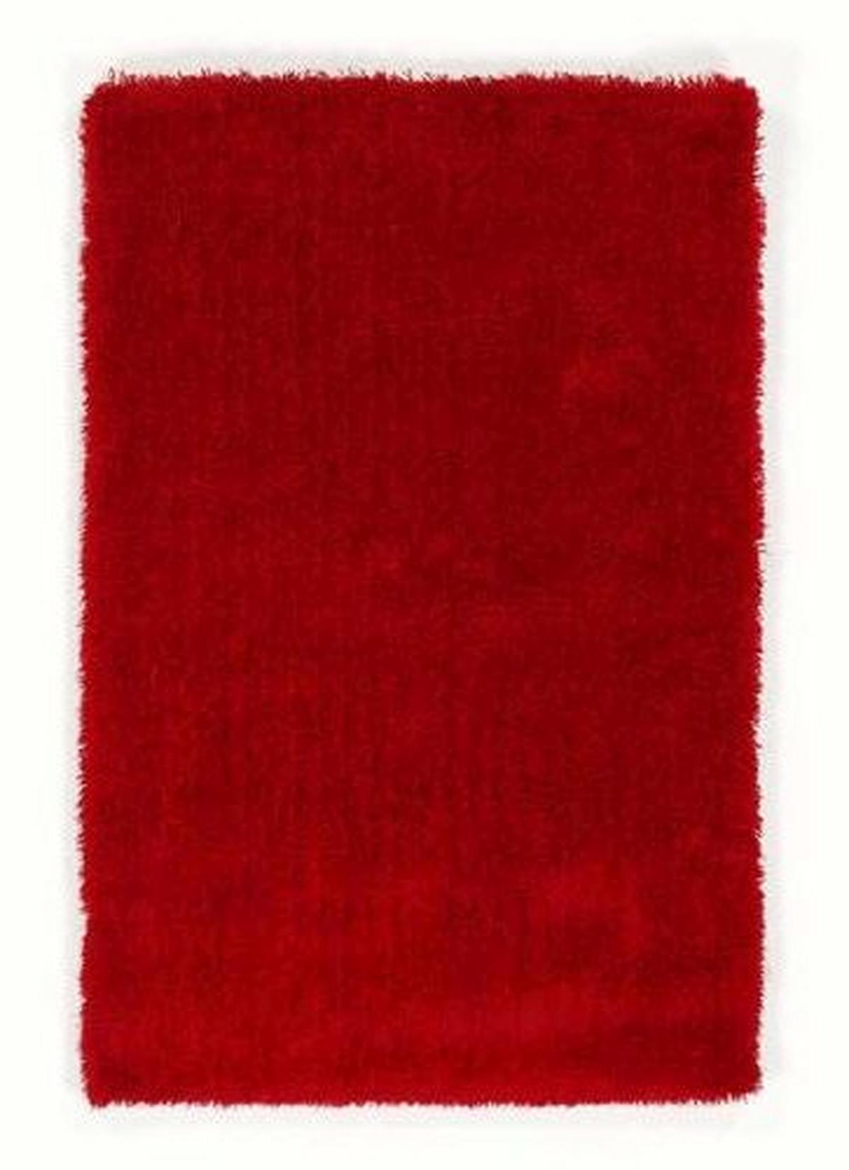 Hochflorteppich Shaggy Rot 80x150 Cm - Rot, KONVENTIONELL, Kunststoff (80/150cm) - Novel