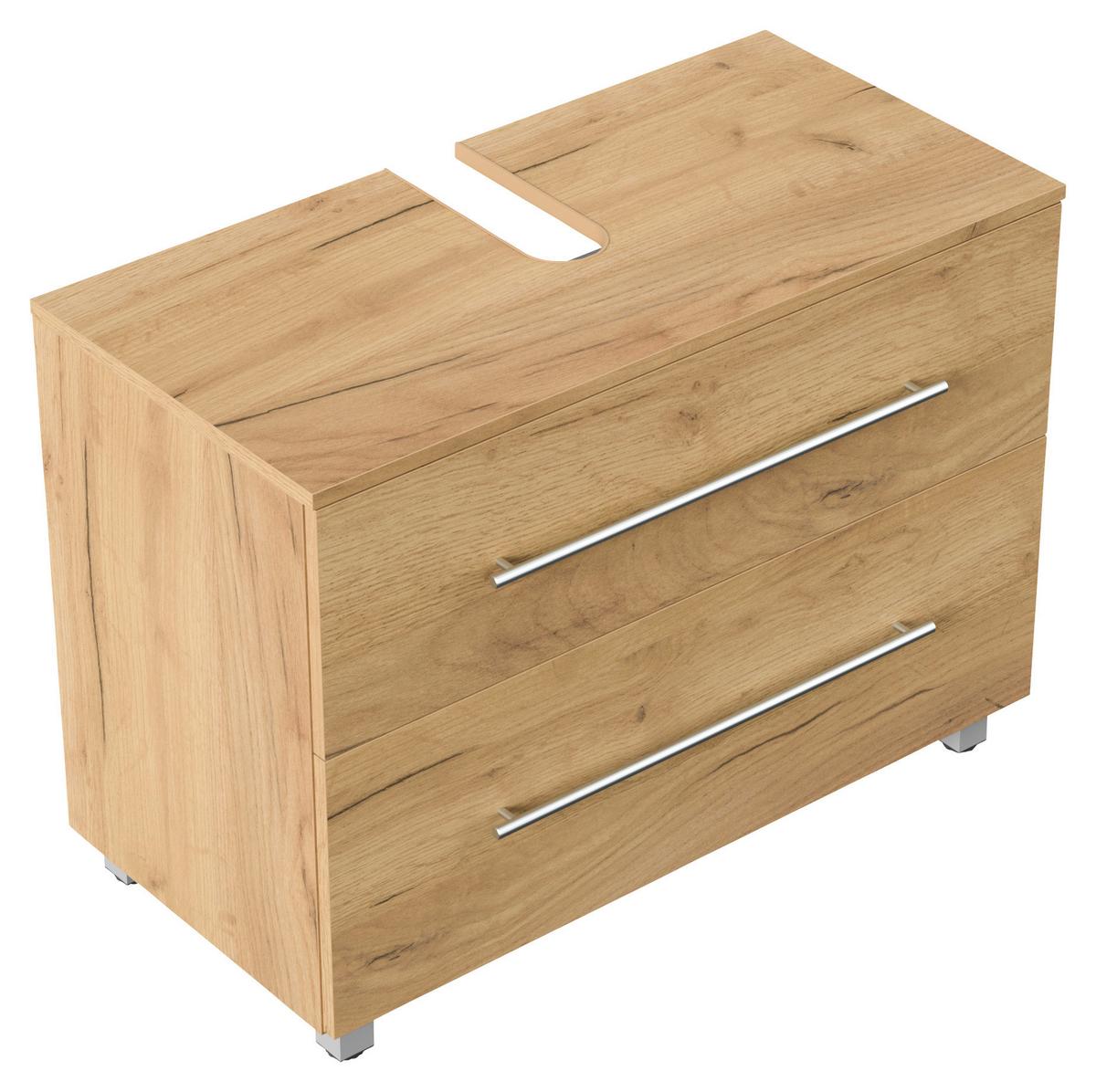Waschbeckenunterschrank Mondial Eiche Dekor B: 85 cm - Eichefarben, MODERN, Holzwerkstoff (85/63/41,6cm) - MID.YOU