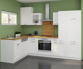 Weißen Küchenoberschrank in Kassettenoptik kaufen Weißen Küchenoberschrank in Kassettenoptik kaufen