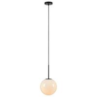 Hängeleuchte Dione Pendant 1l White/black - Weiß, Basics, Glas/Metall (25/47/25cm) - Markslöjd