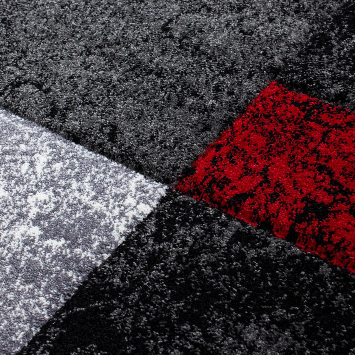 Teppich Läufer Rot Hawaii 80x300 cm - Rot, KONVENTIONELL, Textil (80/300cm)