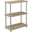 Regal Timilli 1 *ph* - Chromfarben/Eichefarben, MODERN, Holzwerkstoff/Metall (60/76/30cm)