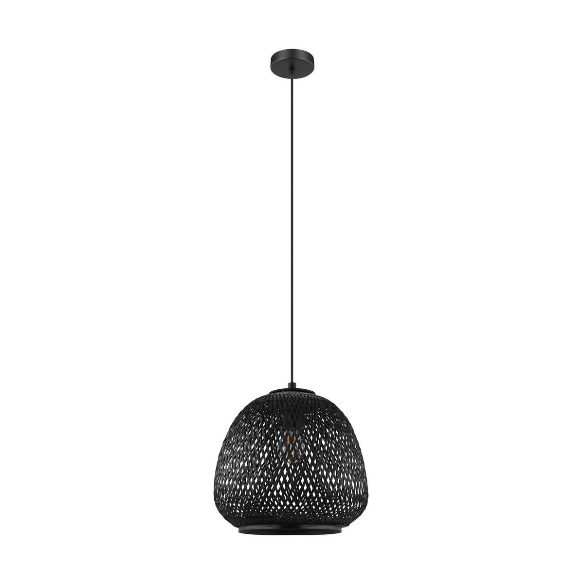 Hängeleuchte 43265* Dembleby 1 - Schwarz, Basics, Holz/Metall (32/110cm) - Eglo
