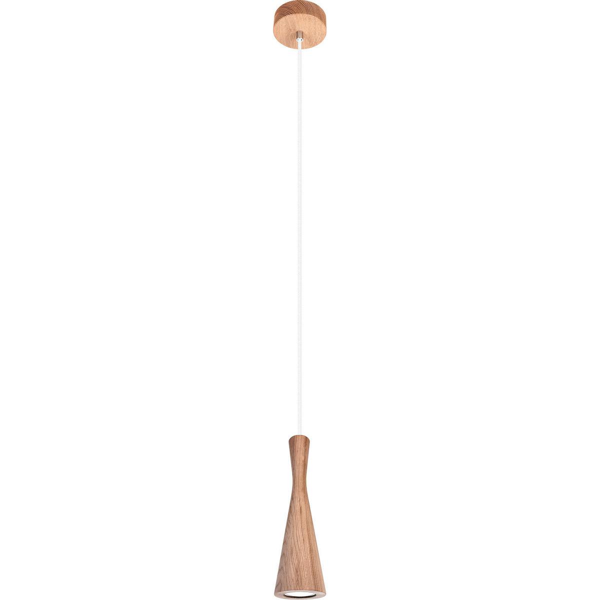 Hängeleuchte 8510145 Vegas - Eichefarben/Weiß, Natur, Holz (10/90-140cm)