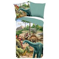Jugendbettwäsche Prehistory Multicolor 135x200 cm - Multicolor, Design, Textil (135/200cm)