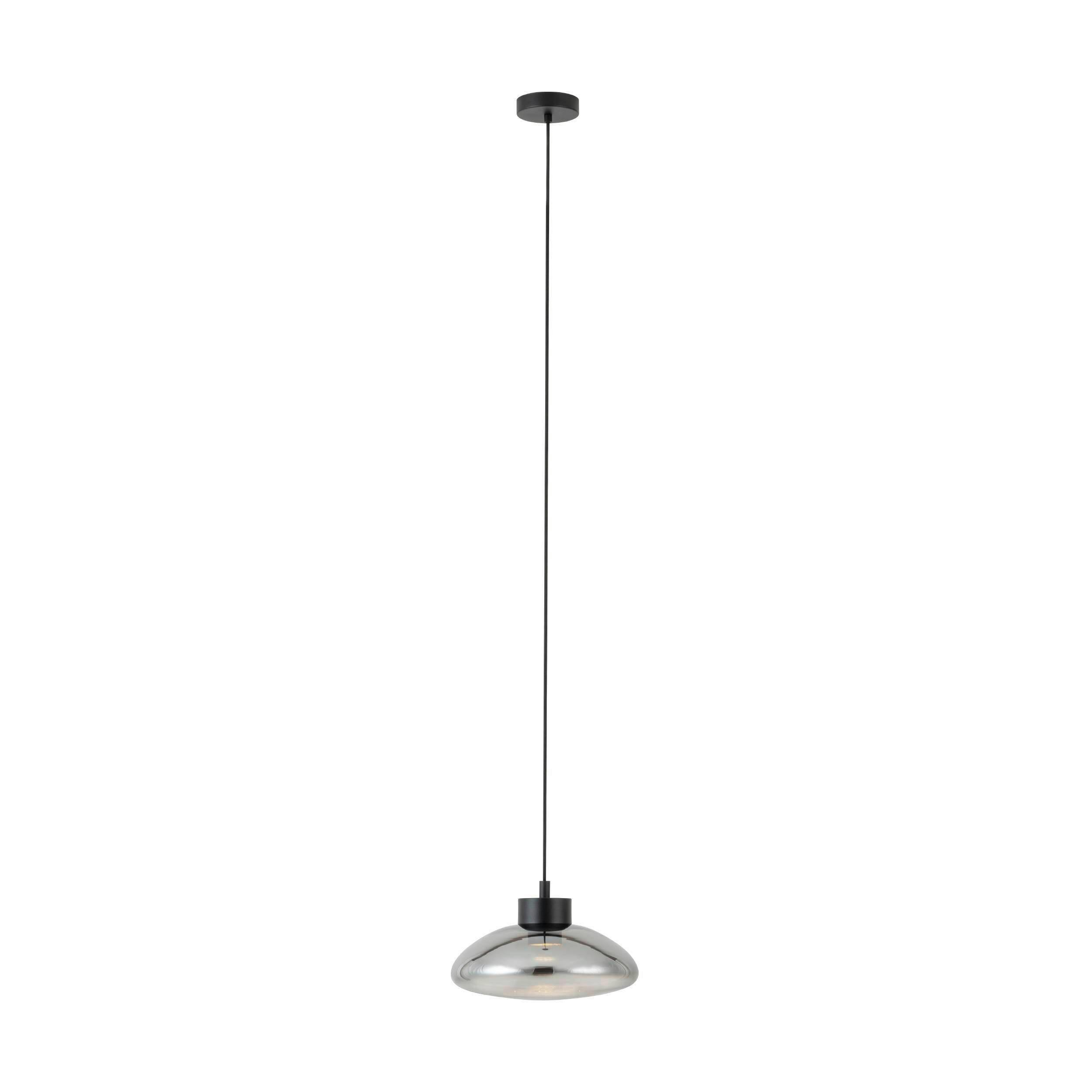 Hängeleuchte 39783_sarnarra - Klar/Schwarz, Design, Glas/Metall (30,5/150cm) - Eglo