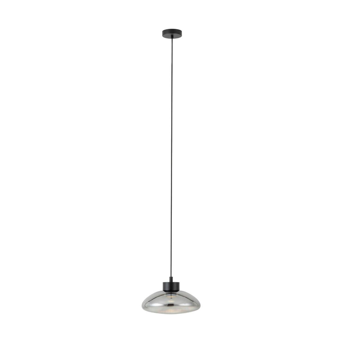 Hängeleuchte 39783_sarnarra - Klar/Schwarz, Design, Glas/Metall (30,5/150cm) - Eglo