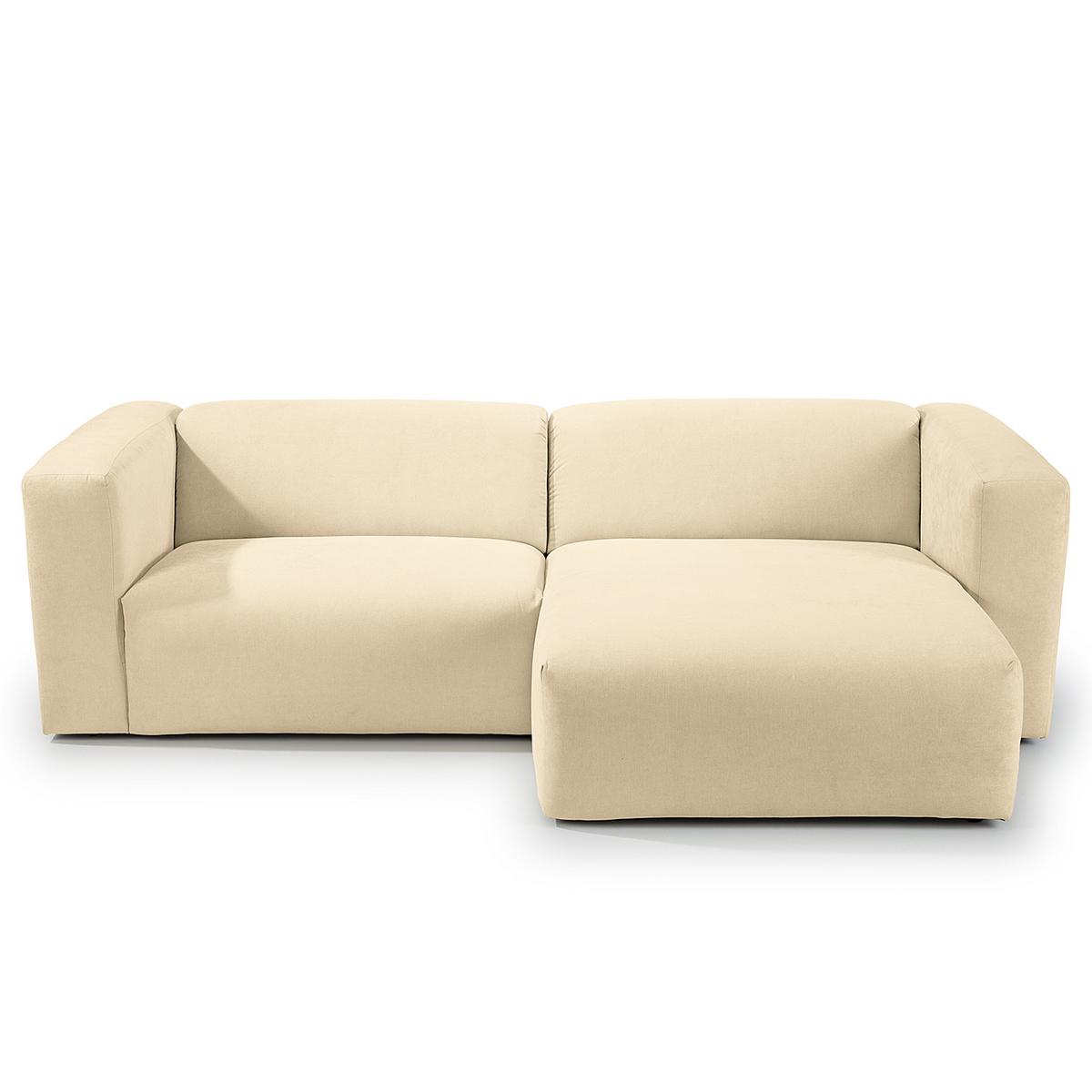 Ecksofa Bolt, Beige S: 160x255 cm - Beige, MODERN, Textil (160/255cm) - Trendmanufaktur