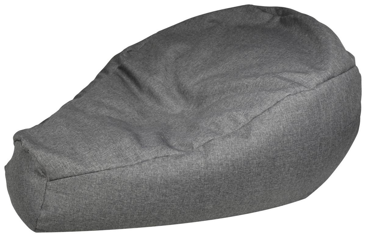 Sitzsack Buzz Soft Grau - Grau, Basics, Textil (85/120/85cm) - Ondega
