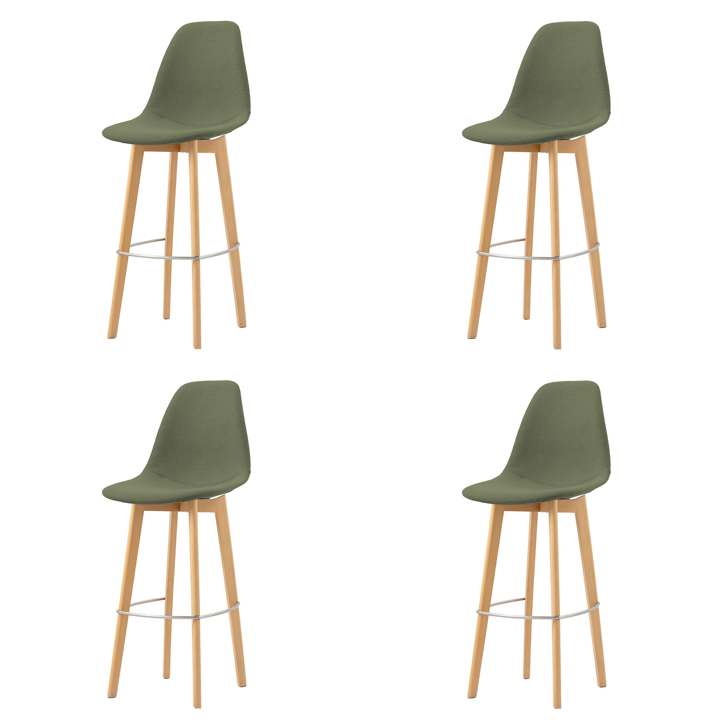 Barhocker-Set Keeve - Grün, MODERN, Holz/Metall (47/119/53cm) - MID.YOU