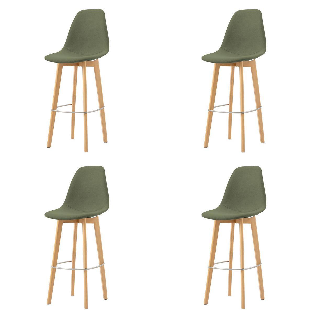 Barhocker-Set Keeve - Grün, MODERN, Holz/Metall (47/119/53cm) - MID.YOU