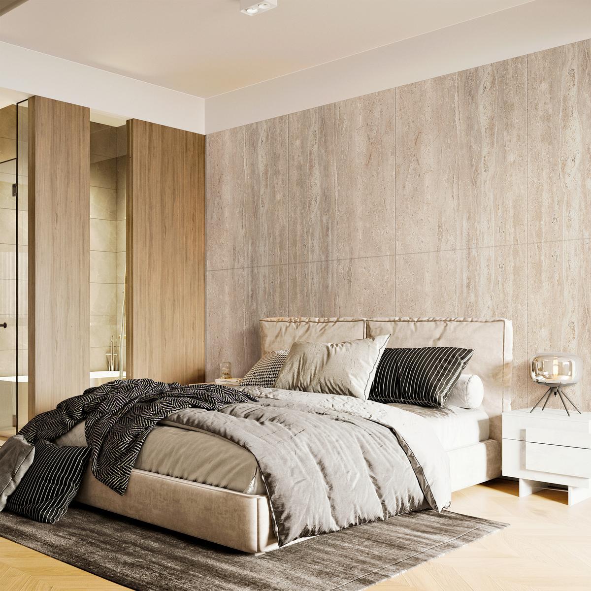 Akustický panel MELINDA - béžová, textil (120/90cm) - Mömax