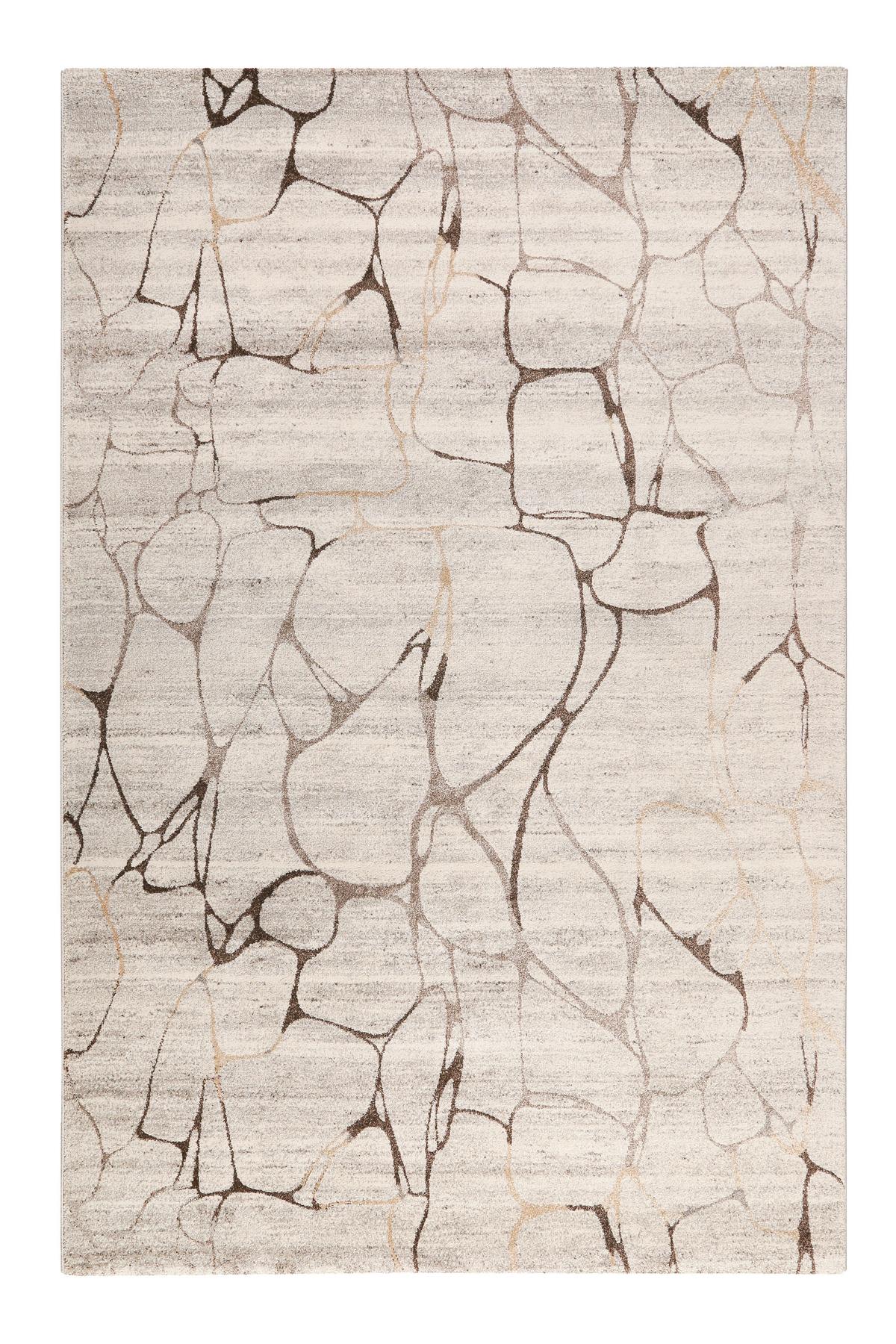 Webteppich Solo Fields Taupe/Beige 200x290 cm - Taupe/Beige, Design, Textil (200/290cm) - WECON HOME