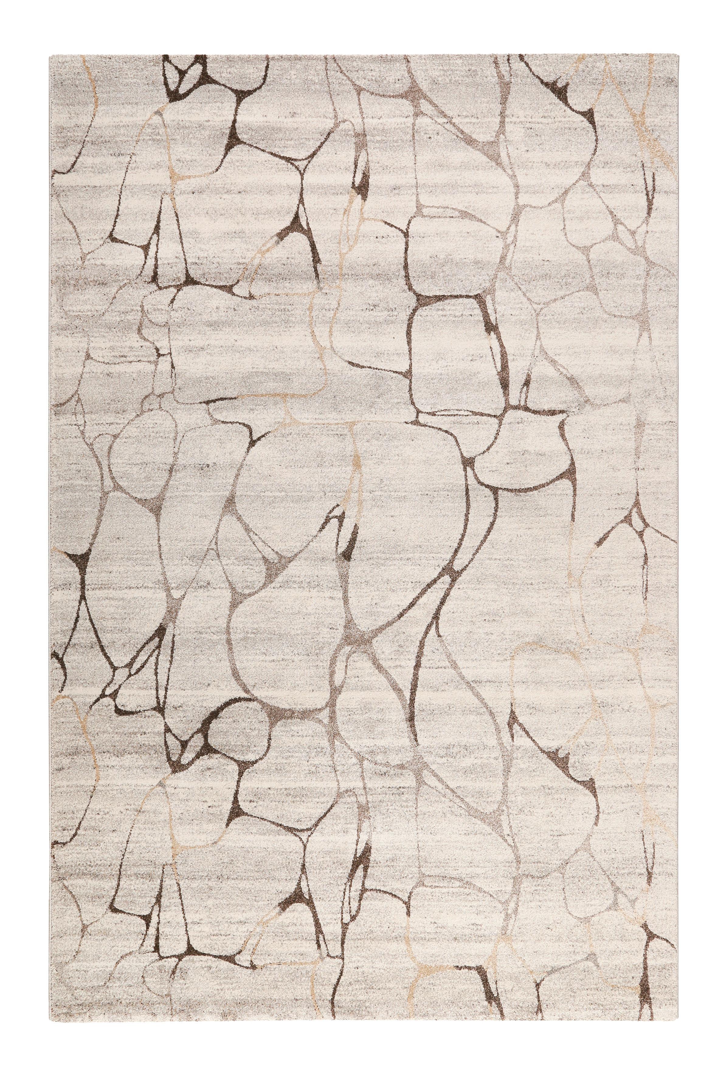 Webteppich Solo Fields Taupe/Beige 200x290 cm