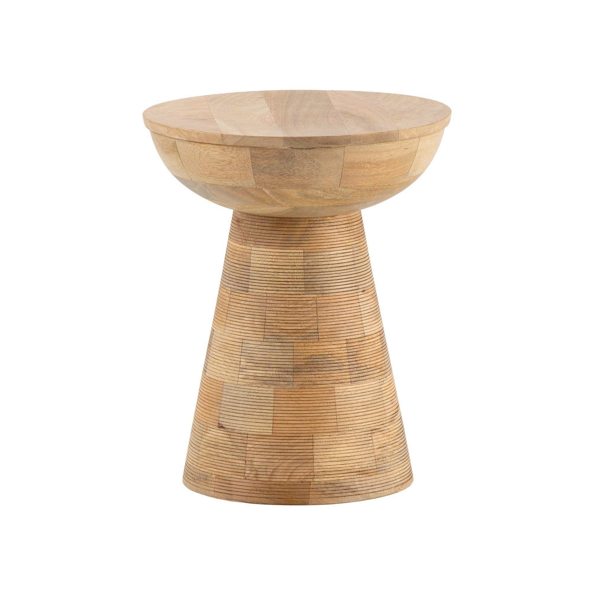 BEISTELLTISCH Braun B: 37 cm - Braun, Design, Holz (37cm) - Livetastic