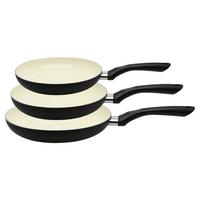 Pfannenset 3- Teilig Metall Ø 20/24/28 Cm - Schwarz, Basics, Metall