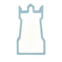 KINDERTISCHLEUCHTE 41-10582 TOWER - Blau, Basics, Holzwerkstoff/Kunststoff (16/3.5/28.5cm)