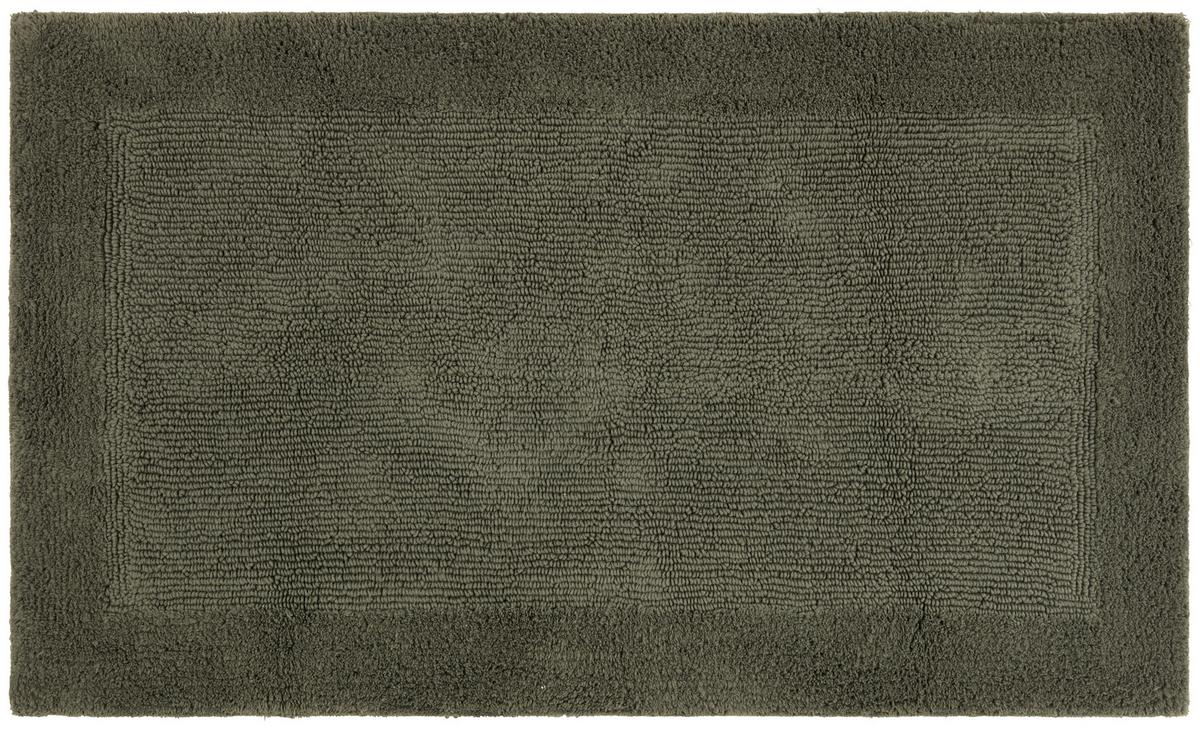 KÚPEĽŇOVÁ PREDLOŽKA Karen, 60/100cm, tmavozelená - tmavozelená, Konventionell, textil (60/100cm) - Premium Living