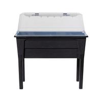 Hochbeet Kunststoff Victoria 78x81x38 cm Anthrazit - Anthrazit, Basics, Kunststoff (78/81/38cm)