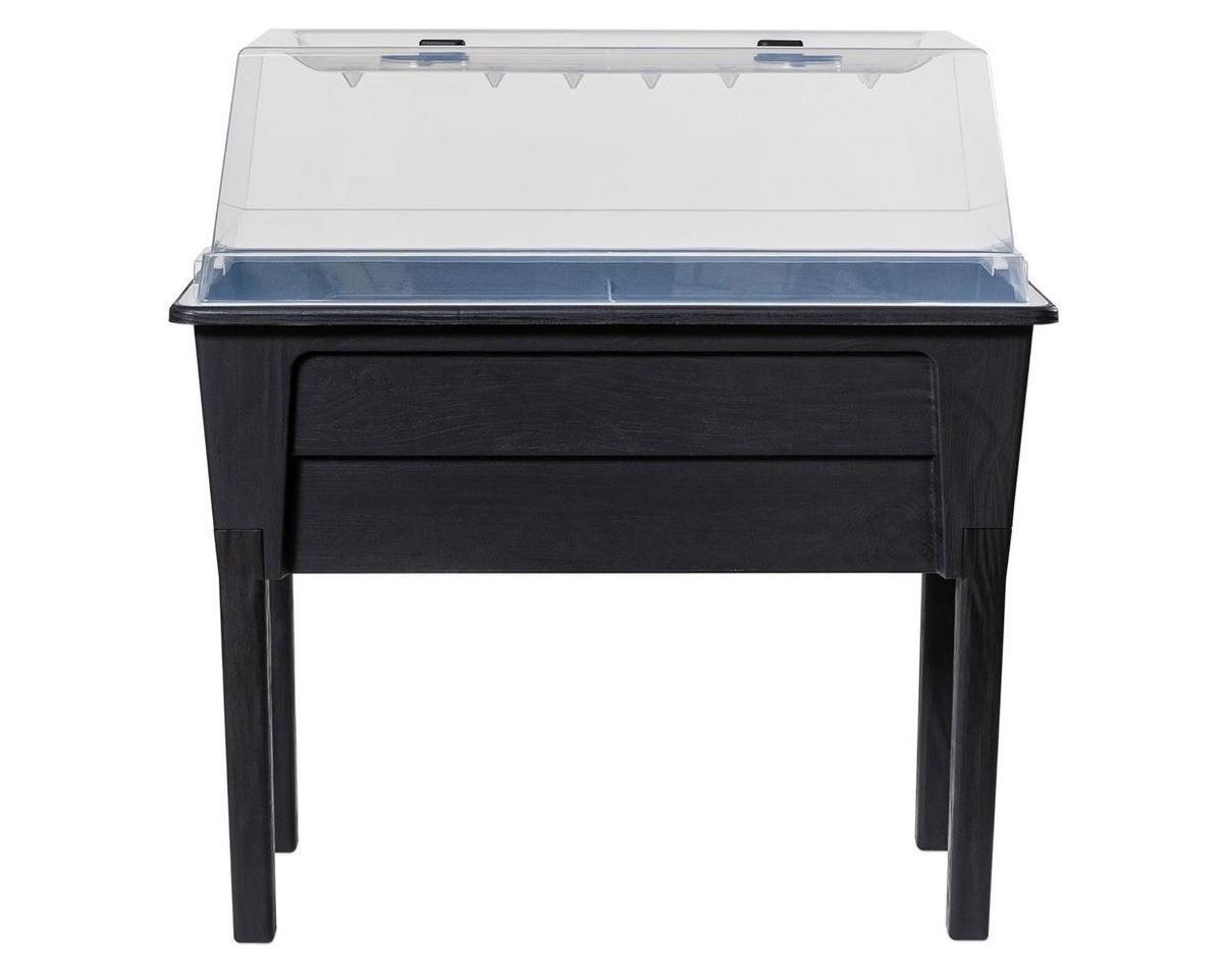 Hochbeet Kunststoff Victoria 78x81x38 cm Anthrazit - Anthrazit, Basics, Kunststoff (78/81/38cm)