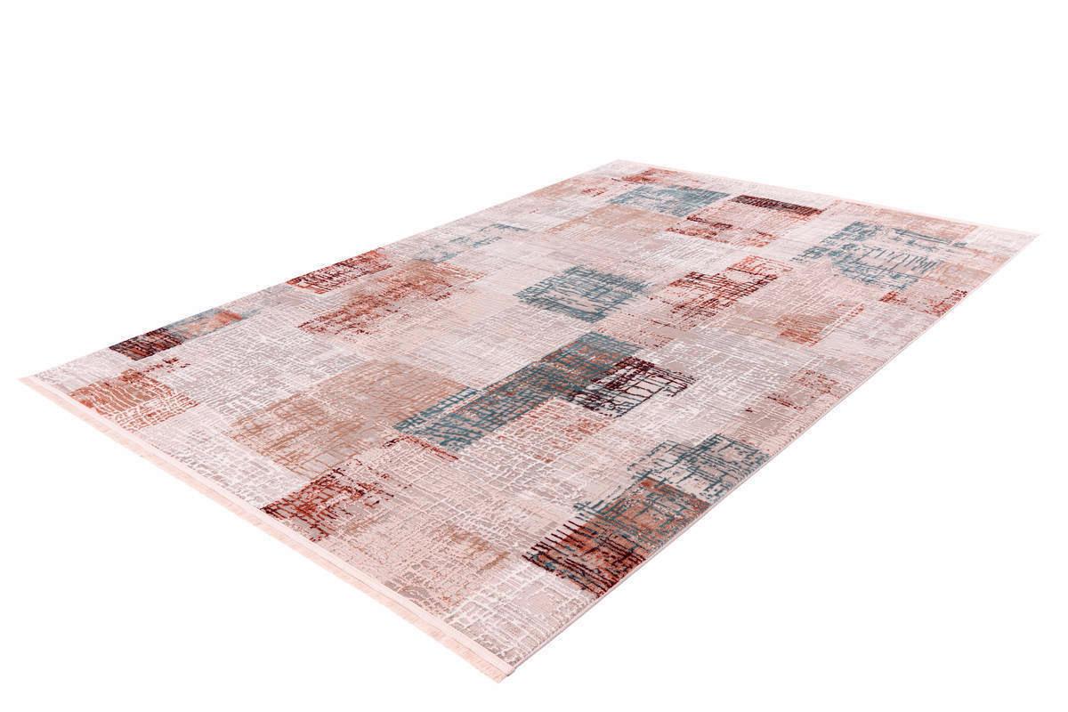 Webteppich Grau/Rosa Akropolis 200x300 cm - Rosa/Grau, Design, Textil (200/300cm) - Kayoom