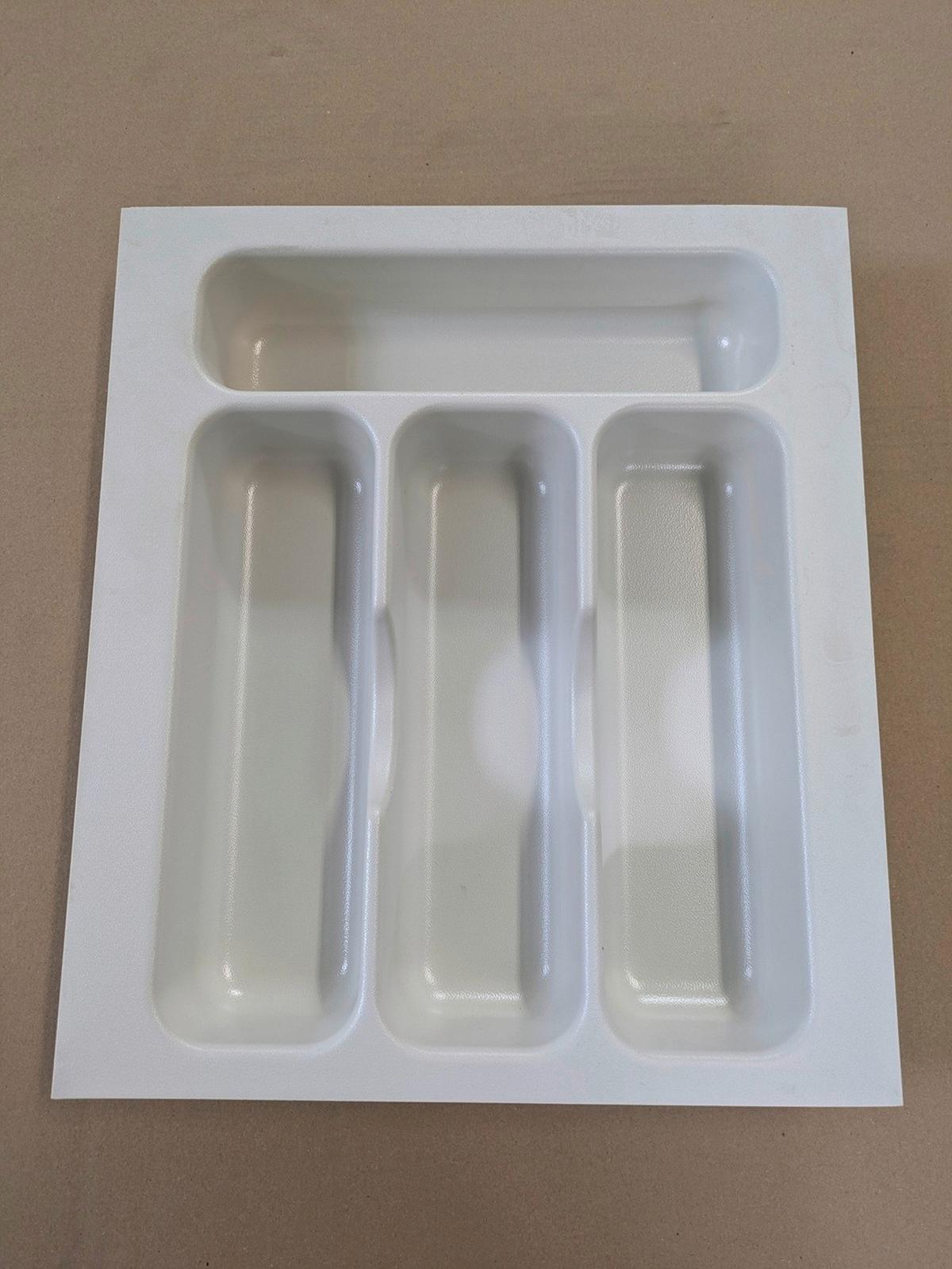 Besteckeinsatz Best 40-S - Weiß, Basics, Kunststoff (33,3/5,8/38,3cm) - FlexWell