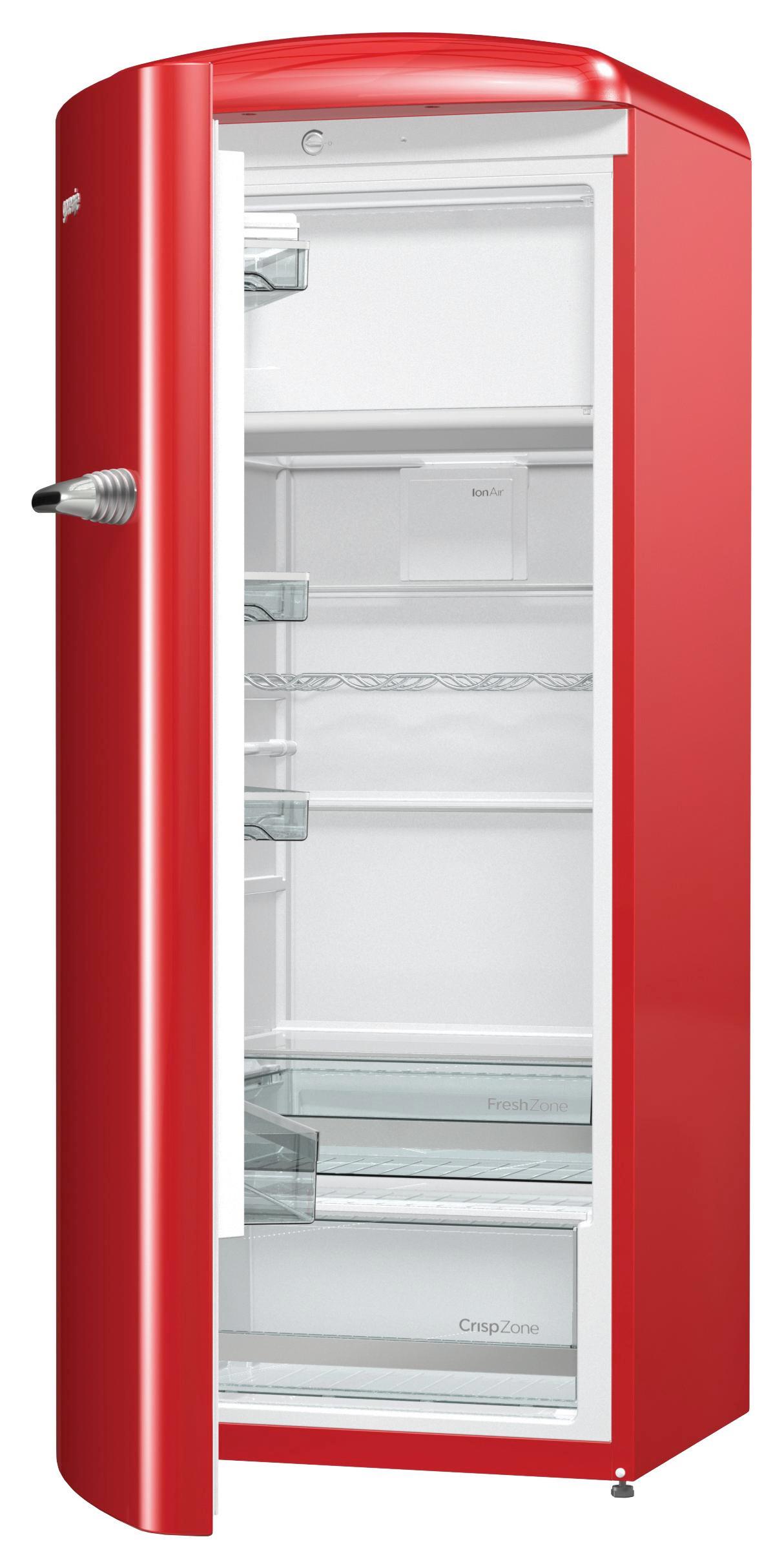 Gorenje Kühlschrank Orb 153 Rd-l - Rot, MODERN, Kunststoff (60/154/66,9cm) - Gorenje