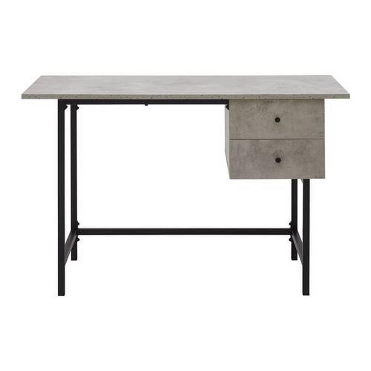 Psací stůl DONETTA 120x60 cm - šedá/černá, Moderní, kov/plast (120/60/75cm) - Bessagi Home