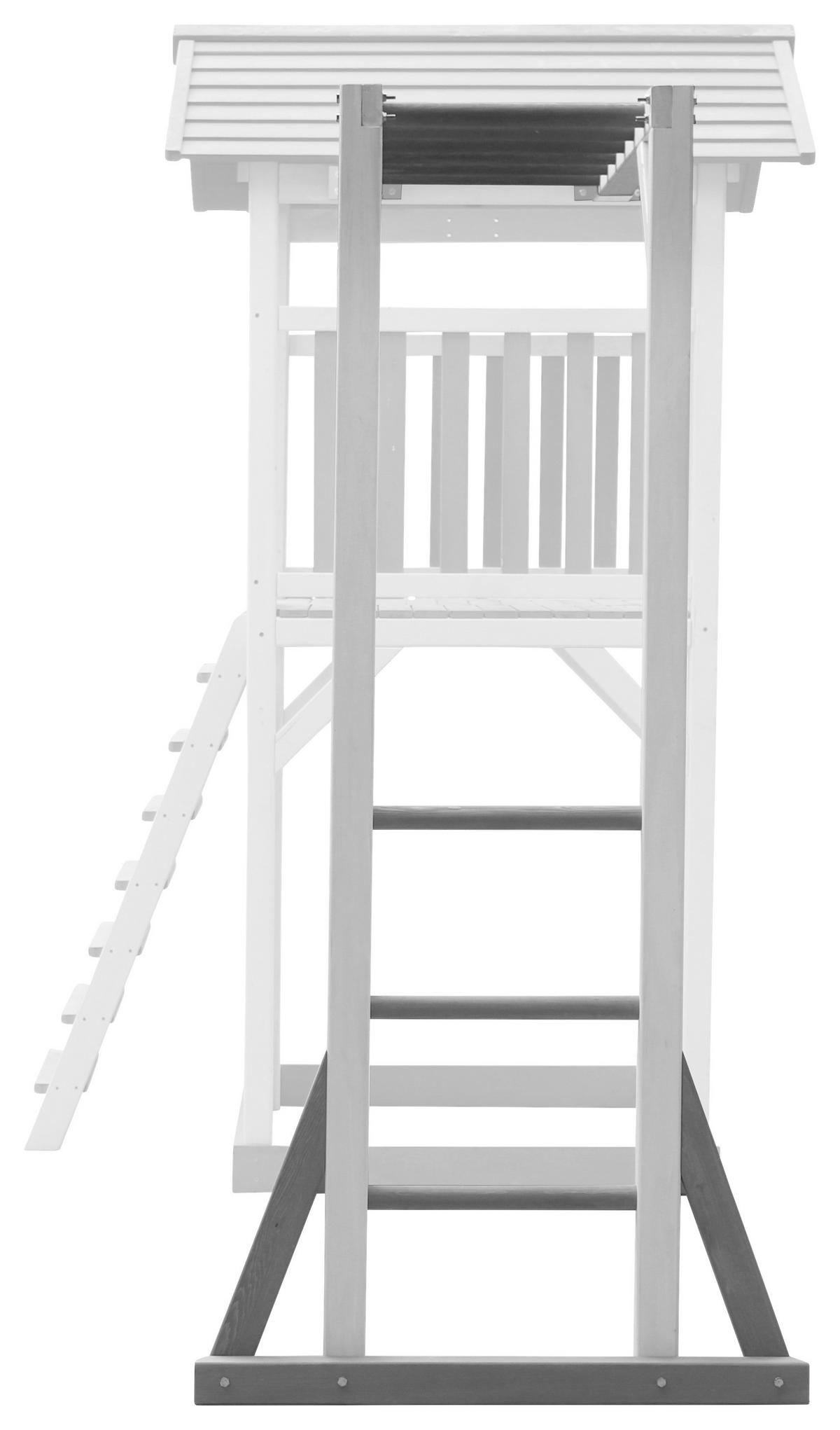 Klettergerüst A025.184.02 - Weiß/Grau, KONVENTIONELL, Holz (167,2/206/97cm) - Ambia Garden