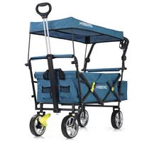 Bollerwagen Hoberg Blau Max. 80 Kg Faltbar, Feststellbremse - Blau, Basics, Kunststoff/Textil (142,5/52/102cm)