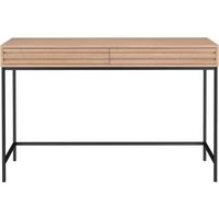 Schreibtisch Celine Naturfarben 120 Cm - Schwarz/Naturfarben, Design, Holzwerkstoff/Metall (120/76/50cm) - MID.YOU