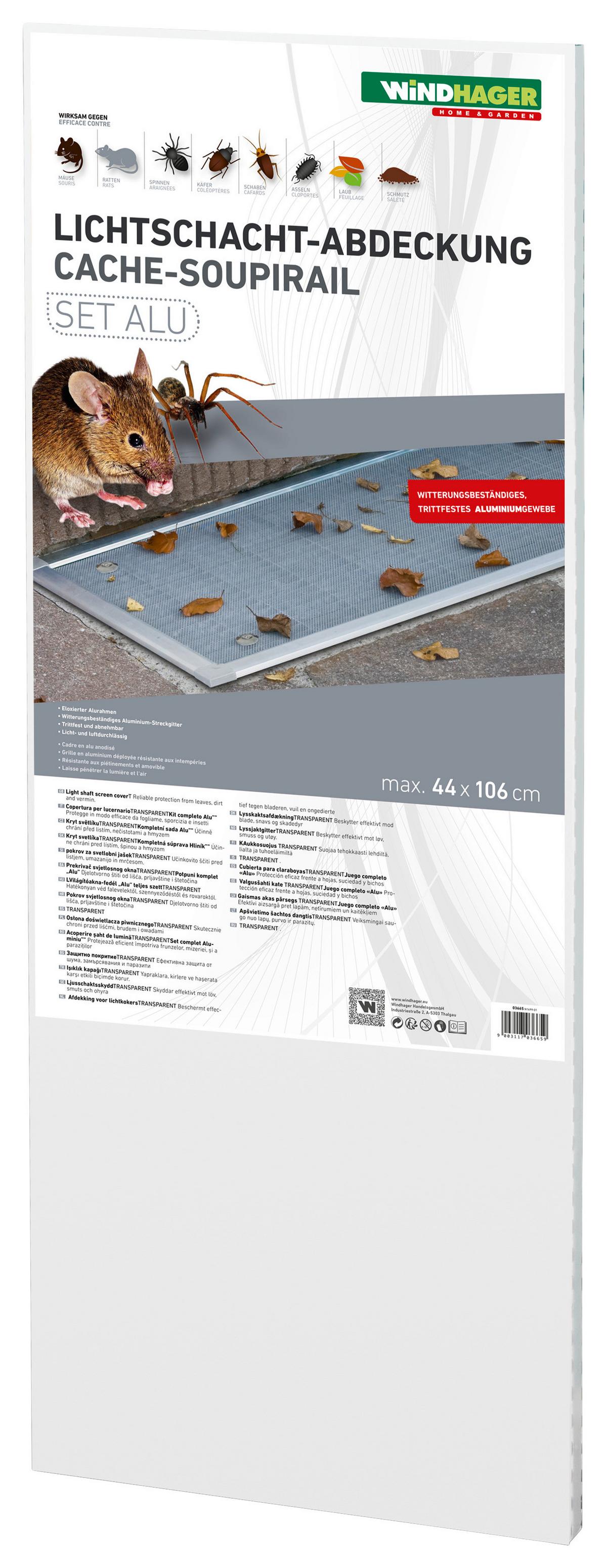 Lichtschachtabdeckung 44x106 Cm Alufarben, Trittfest - Alufarben, Basics (44/106cm)