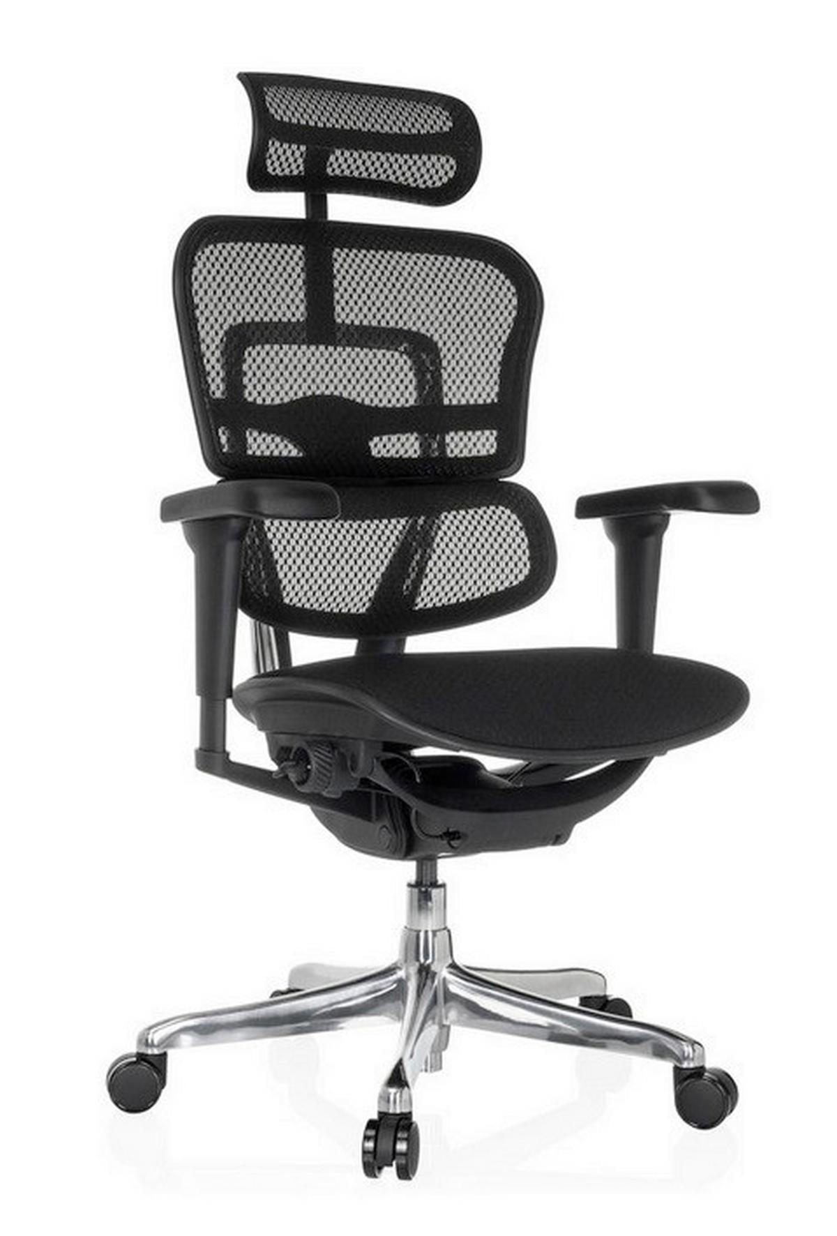 Drehstuhl Schwarz B: 65 Cm - Silberfarben/Schwarz, MODERN, Kunststoff/Textil (65/114-132/60cm) - MID.YOU