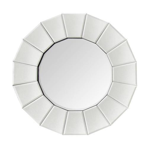Wandspiegel Amun Rund 60 cm Metallrahmen Silberfarben - Silberfarben, Basics, Glas/Metall (60/60/3cm) - Kayoom