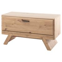 ŠATNÍ LAVICE CALAIS - barvy dubu/antracitová, Moderní, kov/kompozitní dřevo (89/47/39cm) - Premium Living