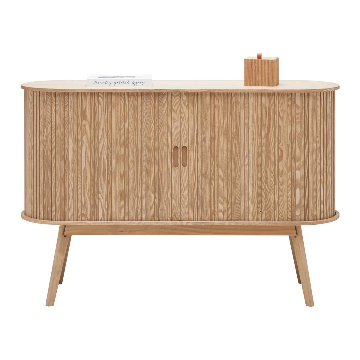 Komoda Skandy - prírodná farba, Modern, drevo/kompozitné drevo (120/80/35cm) - Premium Living