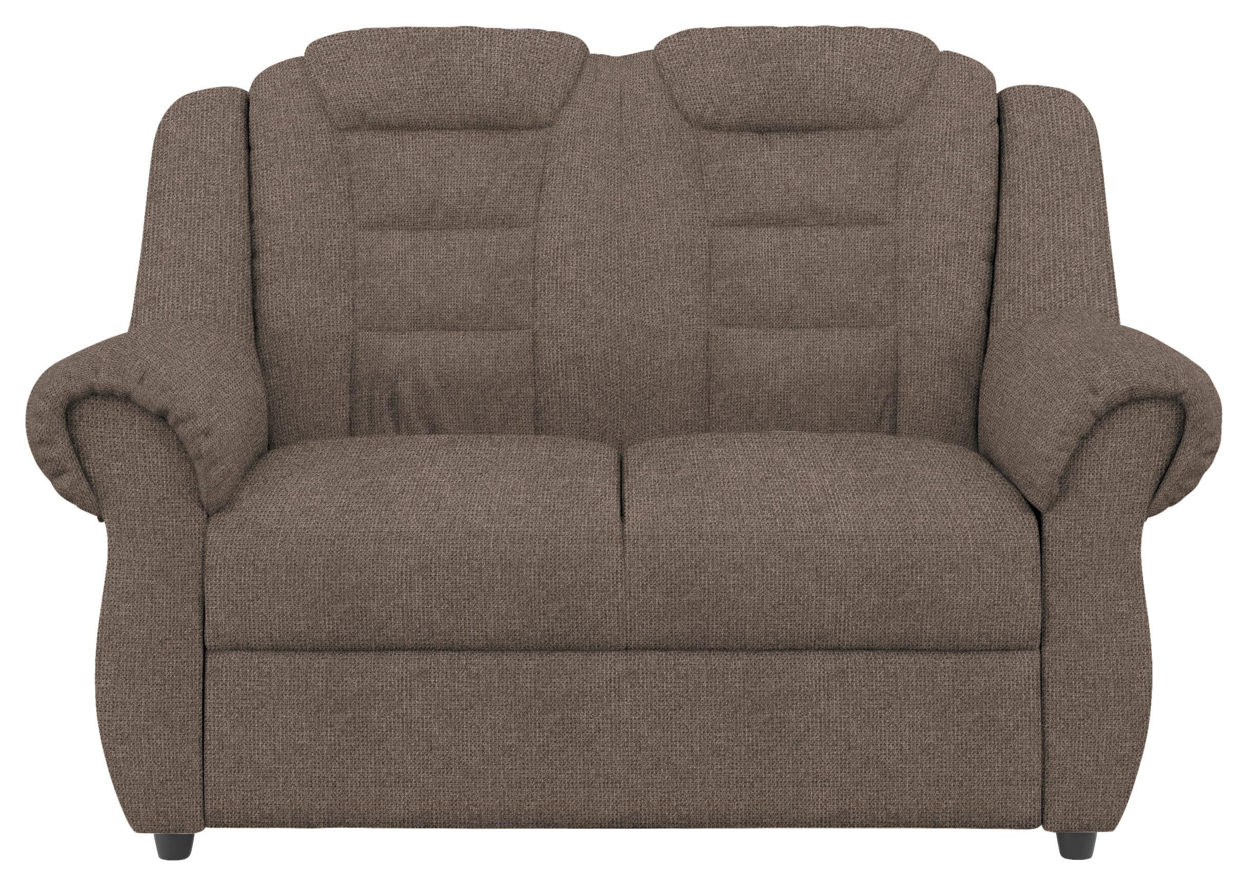 2-Sitzer-Sofa Boston Taupe Chenille - Taupe/Schwarz, KONVENTIONELL, Textil (145/102/101cm) - Livetastic