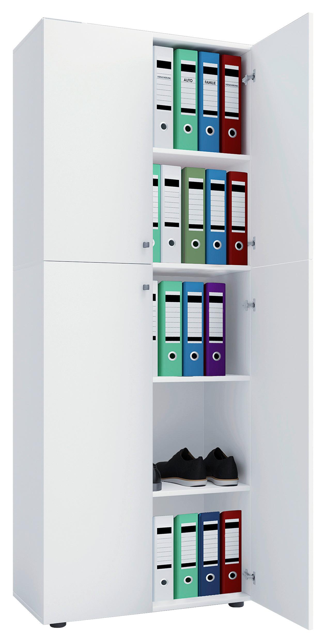 Aktenschrank Lona Weiß ca. 70x182 cm