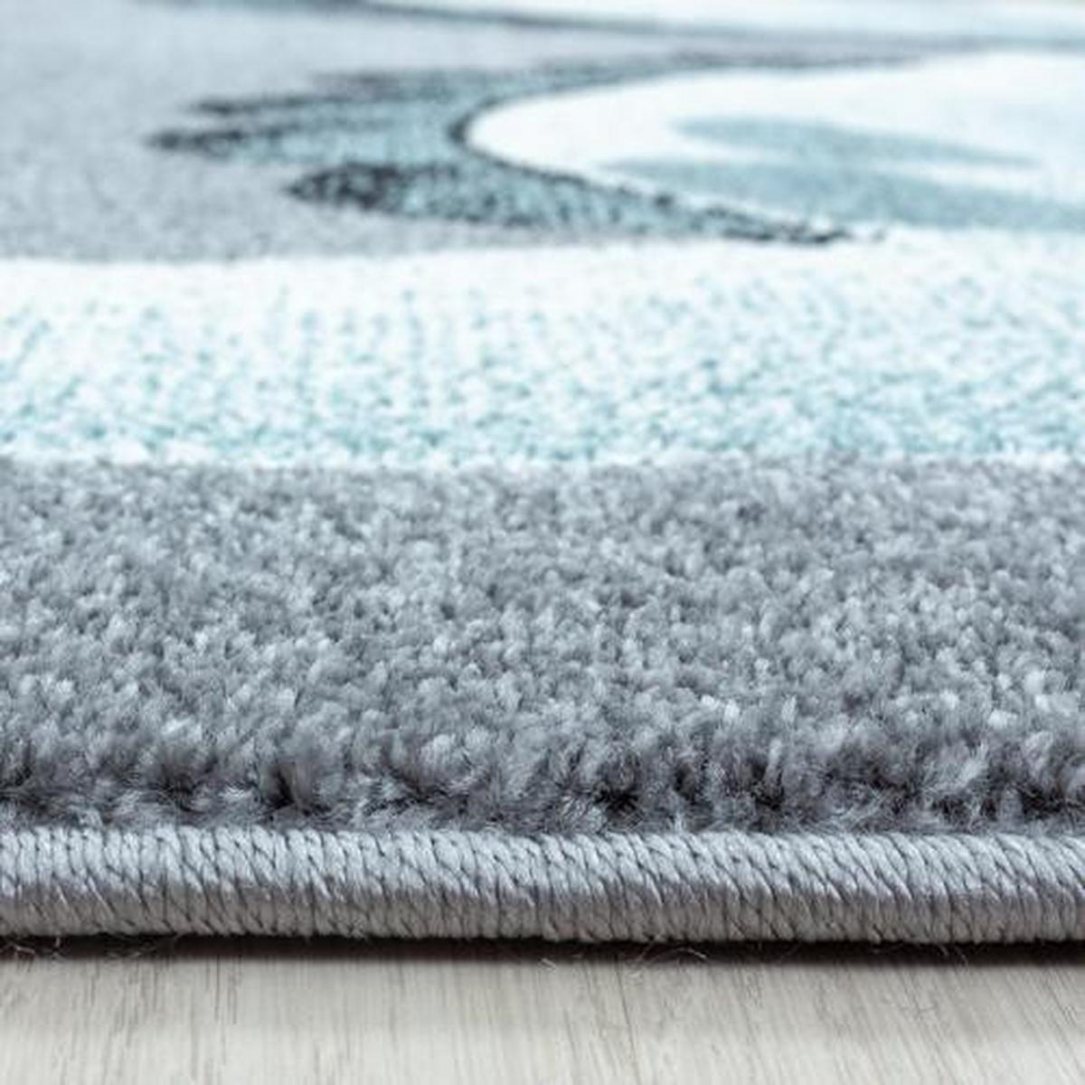 Kinderteppich Dinosaurier Blau Bambi Ø 160 Cm - Blau, Trend, Textil (160cm) - Ben'n'jen