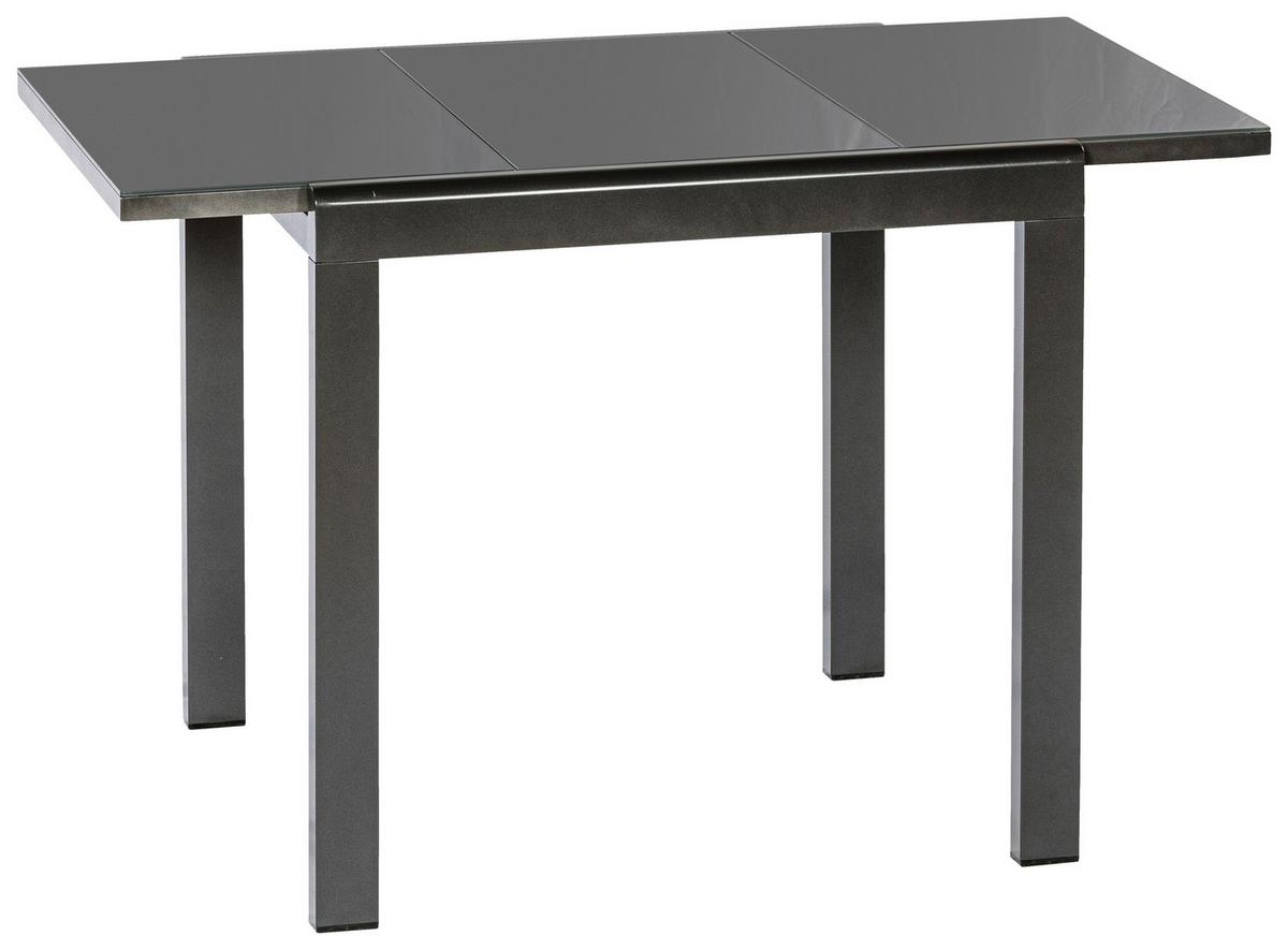Gartenset Milano - Graphitfarben/Grau, MODERN, Textil/Metall - Gardenson