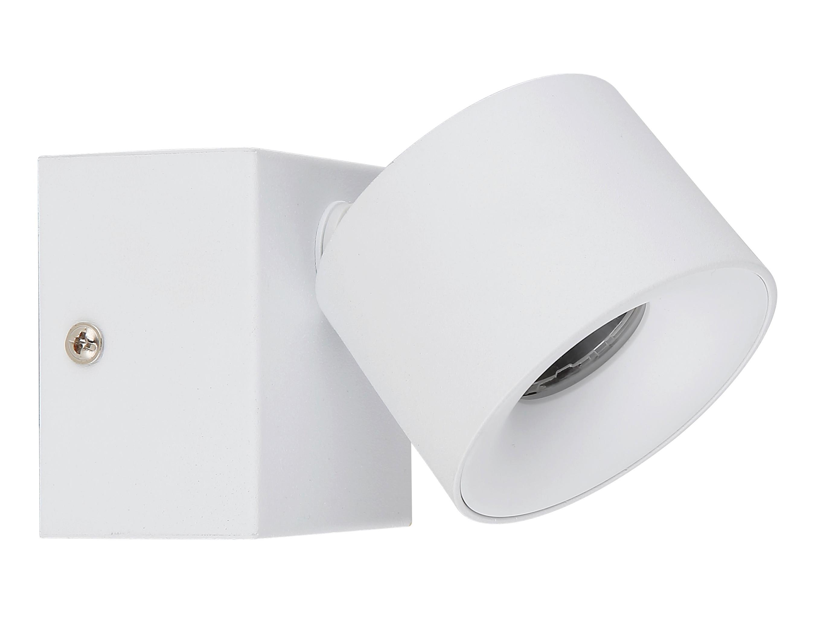 LED-Strahler 56961-1w Rae - Transparent/Weiß, Basics, Kunststoff/Metall (7.2/9.5cm) - Globo