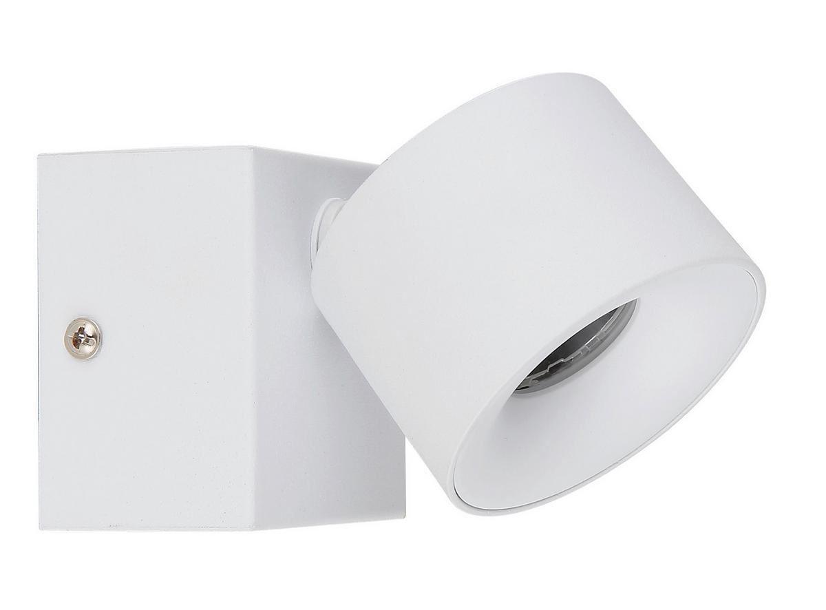 LED-Strahler 56961-1w Rae - Transparent/Weiß, Basics, Kunststoff/Metall (7.2/9.5cm) - Globo