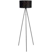 Stojací lampa Evelyn V: 149cm, 40 Watt - černá, Lifestyle, kov (149cm) - Mömax