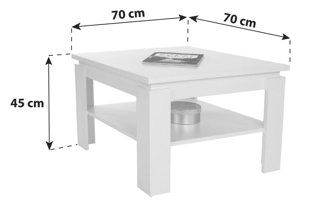 Dohányzóasztal Nizza 1 - világosszürke, Modern, faalapú anyag (70/45/70cm)
