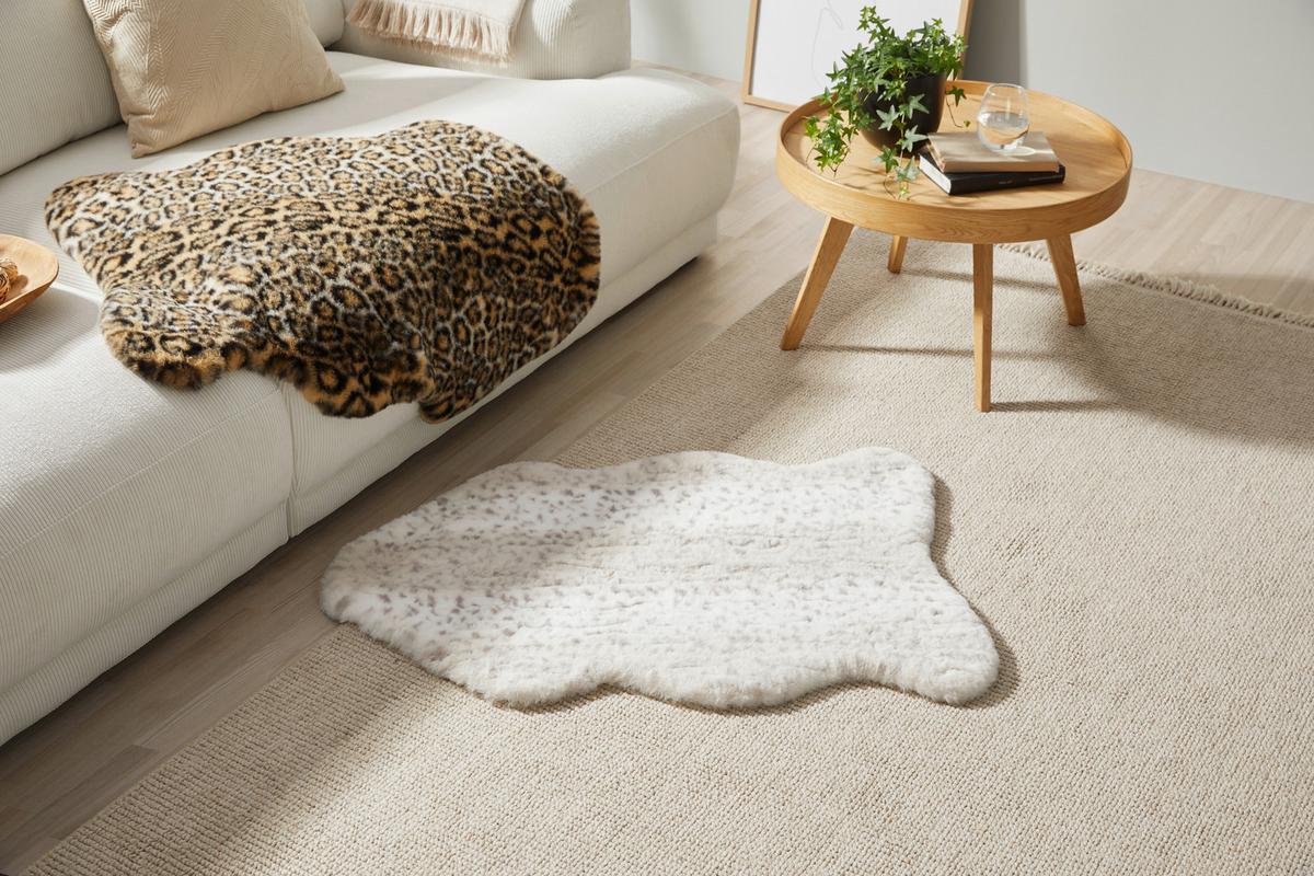 FELLTEPPICH Leopard, 100% Polyester - Currygelb/Schwarz, ROMANTIK / LANDHAUS, Textil (90/60cm) - James Wood
