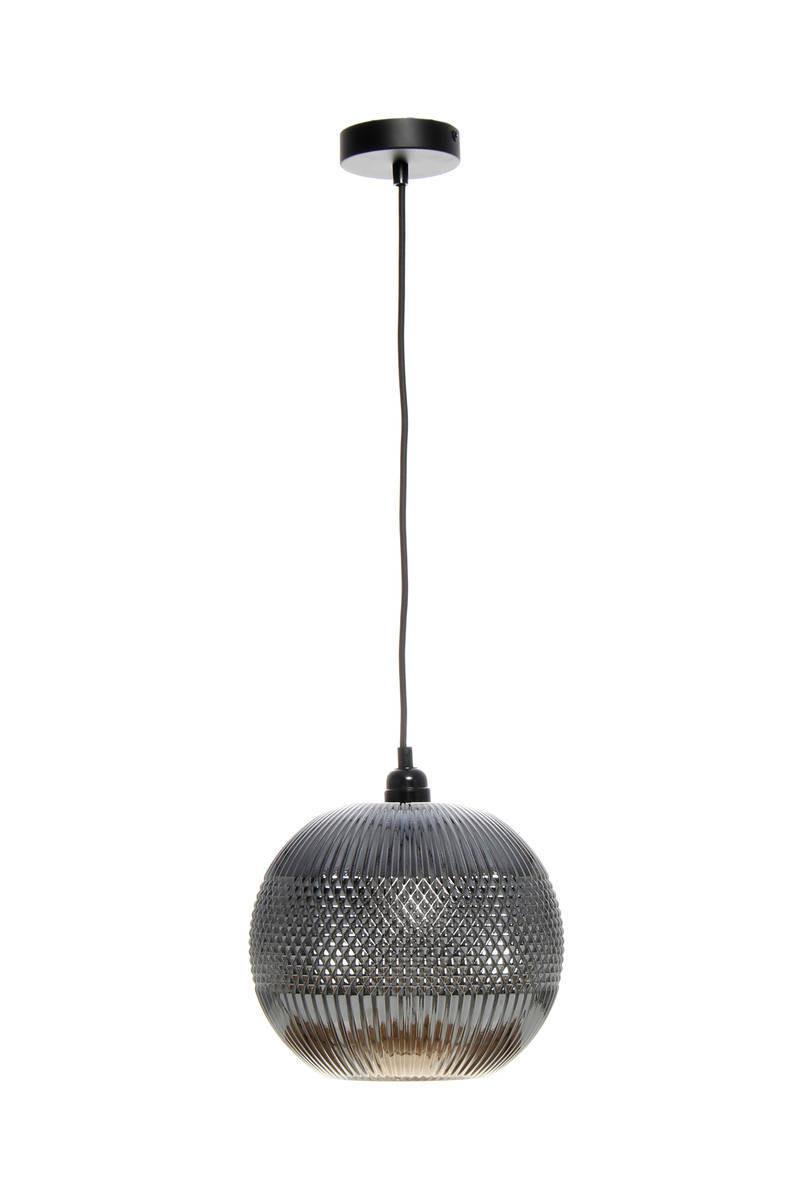 Hängeleuchte Neptun H: 26 cm 1-Flammig - Silberfarben/Grau, Trend, Glas (25/26/25cm) - Kayoom