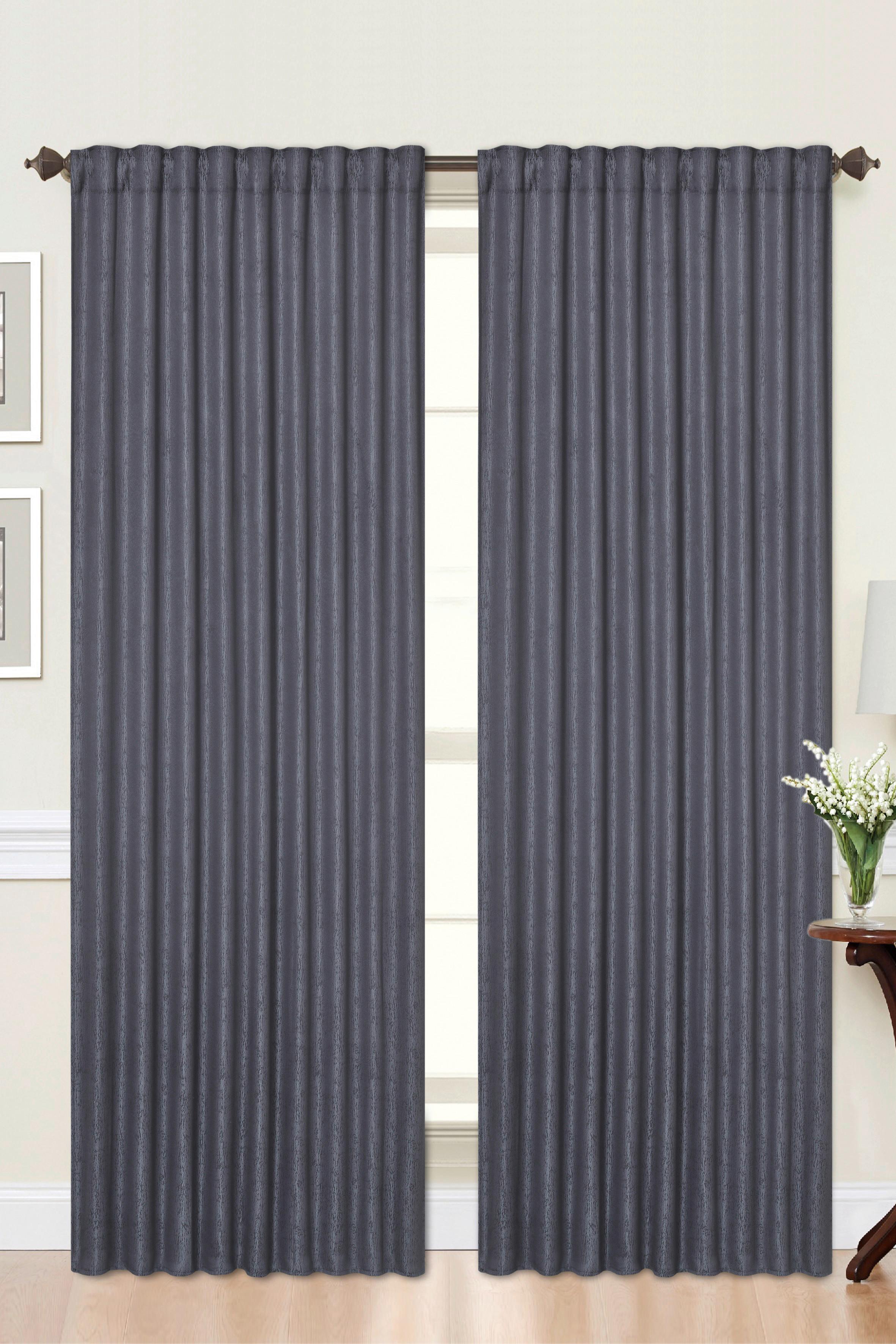 Vorhang mit Kombiband Ulli 135x245 cm Anthrazit blickdich